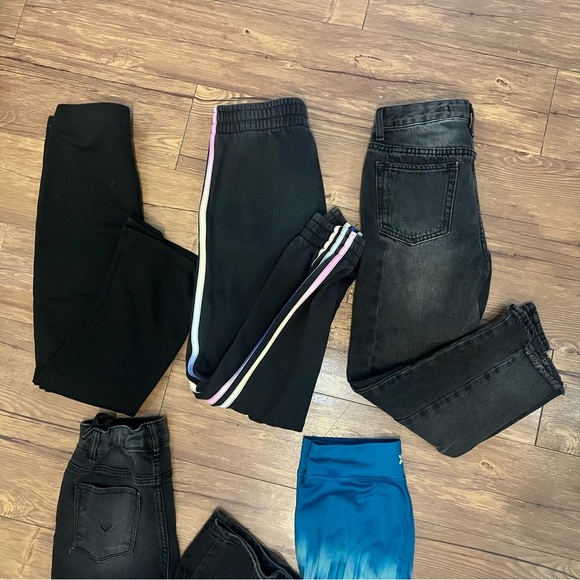 Girls Kids Size 10 12 Bundle Lot Bottoms Jeans Sweatpants Leggings - Picture 4 of 8